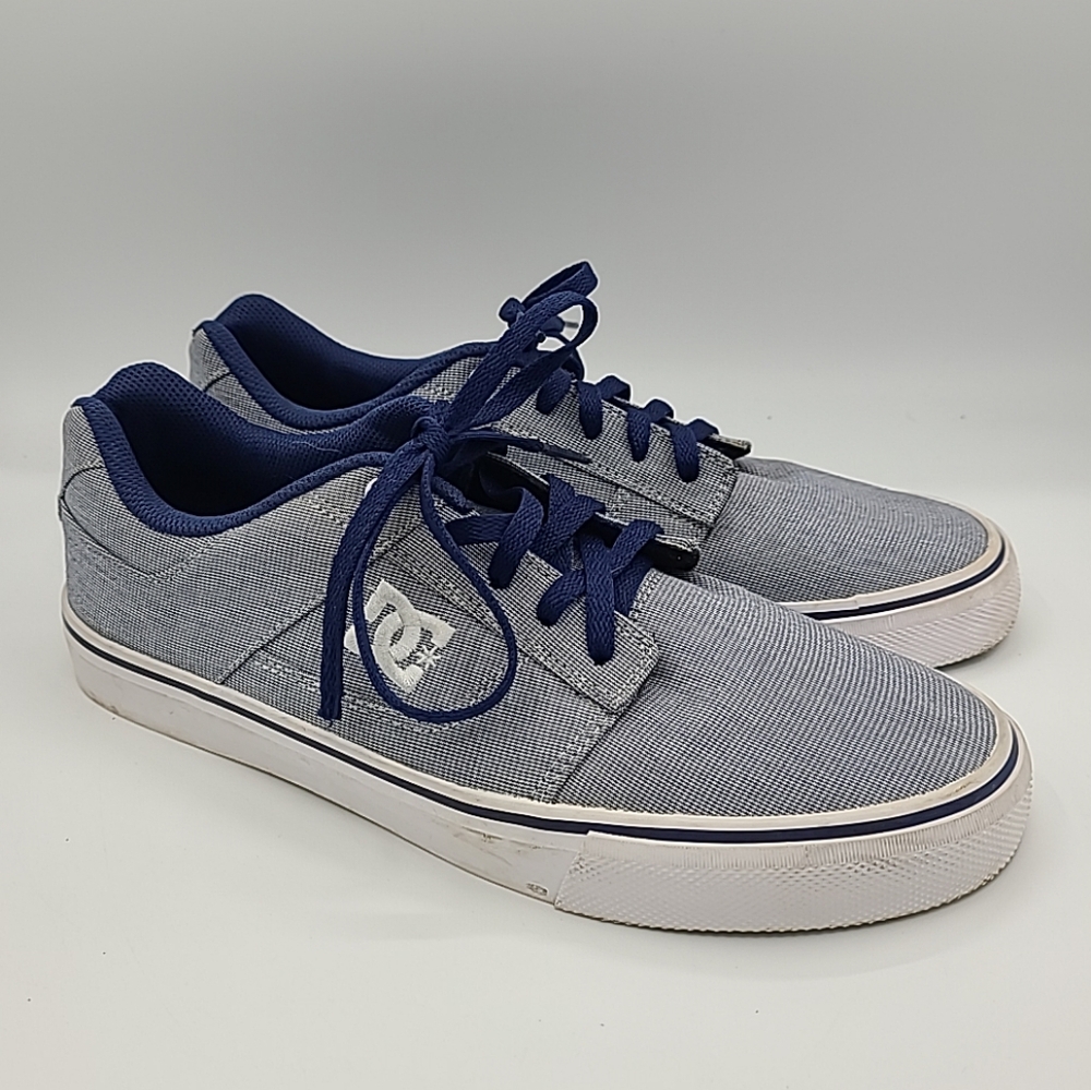 DC Shoes Blue Canvas Sneskers Men's 9.5